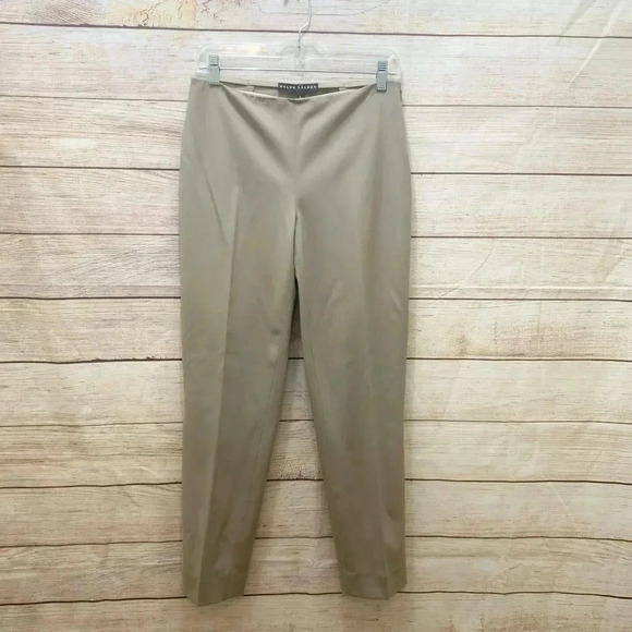 Ralph Lauren Black Label Size 6 Dress Pants Side Zip Stretchy - Picture 10 of 11